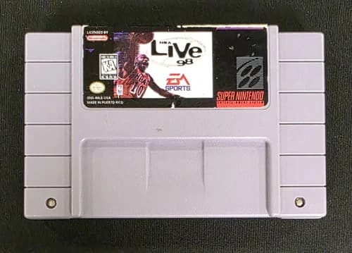 EA Sports NBA Live 98 (Super Nintendo, SNES, 1997, Basketball) Cartridge Tested