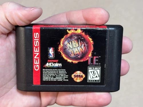 NBA Jam Tournament Edition T.E. - Authentic (Sega Genesis) Game Cartridge