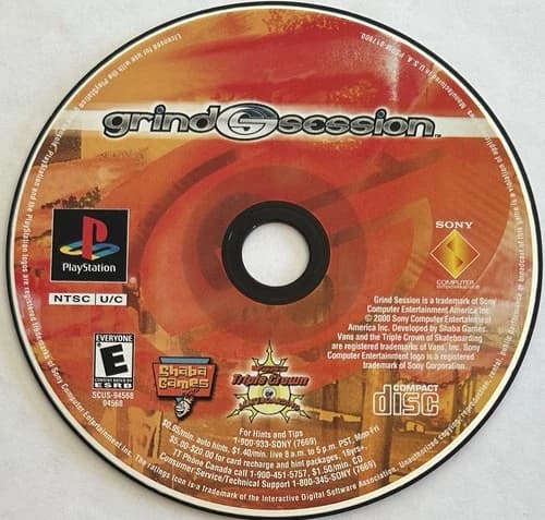 Grind Session (Sony PlayStation 1, PS1) DISC ONLY | NO TRACKING | M2294