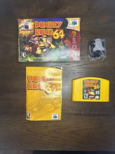 Nintendo Donkey Kong 64 N64 Complete In Box CIB W/ jumper pak | Good Condition