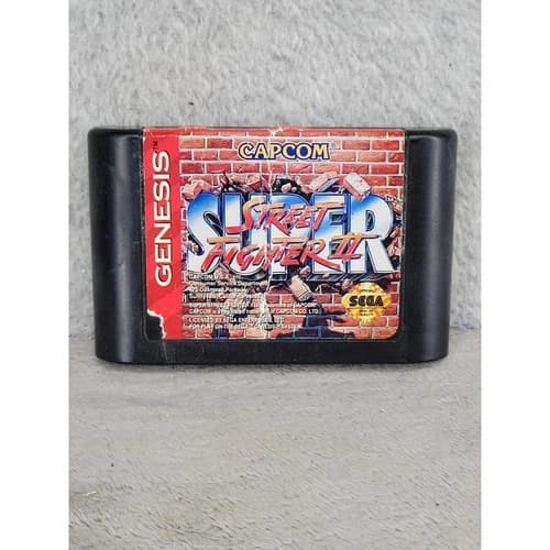 Super Street Fighter II Sega Genesis Capcom 1994 Fighting Game Cartridge Only
