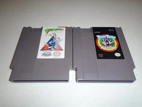 The Bugs Bunny Crazy Castle and Tiny Toon Adventures ☆☆ Authentic Nintendo NES