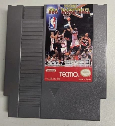 Tecmo NBA Basketball (Nintendo NES) Authentic Cleaned Tested Working