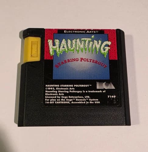 Haunting Starring Polterguy (Sega Genesis, 1993) ☆ Authentic ☆