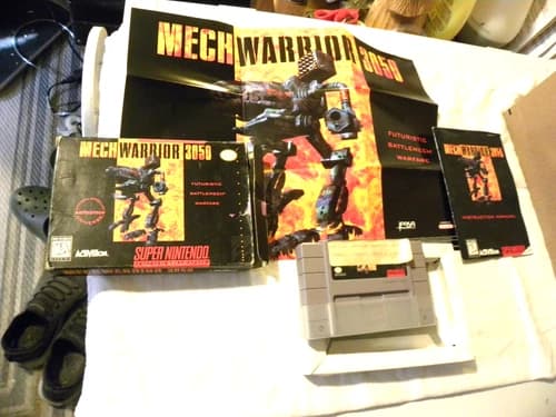 MechWarrior 3050 (Super Nintendo Entertainment System Game Complete