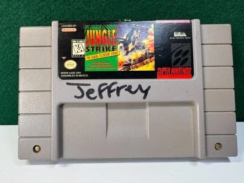 Jungle Strike: The Sequel To Desert Strike (Super Nintendo SNES, 1995) Authentic