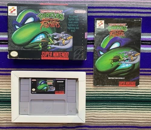 TMNT Teenage Mutant Ninja Turtles Tournament Fighters SNES Nintendo CIB Complete
