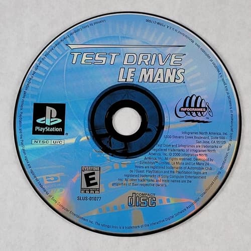 Test Drive Le Mans - Loose Sony PS1 Playstation 1 Disc