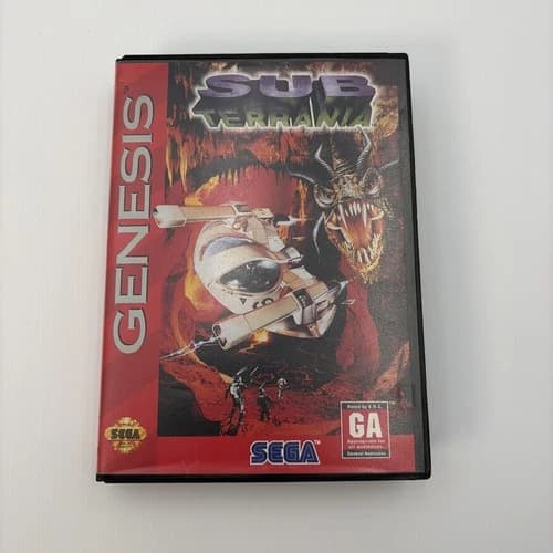 SEGA GENESIS 🚀 SUB TERRANIA CIB WITH CARD- VG+ TESTED