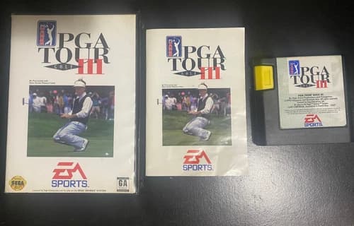 PGA Tour Golf III - Sega Genesis - EA Sports - Good Condition