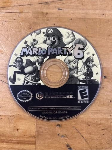 Mario Party 6 (Nintendo GameCube, 2004) Disc Only Tested