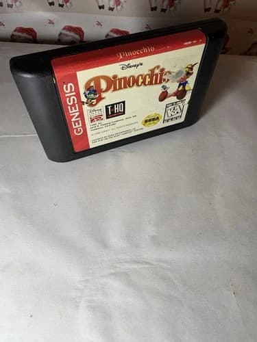 Disney Pinocchio Sega Genesis Cartridge 1995 Tested Working