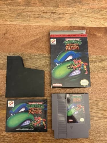 Teenage Mutant Ninja Turtles: Tournament Fighters (NES 1994) w/ Box And Manual