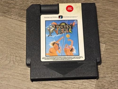 Venice Beach Volleyball Nintendo Nes Cleaned & Tested Authentic
