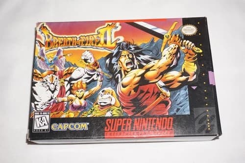 Breath of Fire II 2 (Super Nintendo SNES) Complete in Box w/ Map CIB