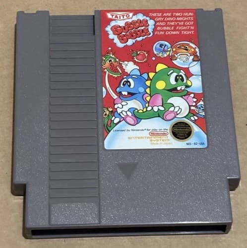 Nintendo NES Bubble Bobble (Cleaned, Tested & Working)