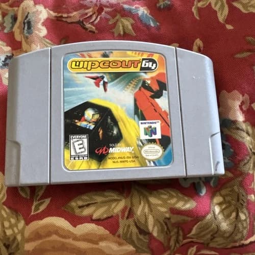 NINTENDO N64 WIPEOUT 64 AUTHENTIC TESTED & WORKING MIDWAY GAME CARTRIDGE 1998