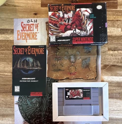 Secret of Evermore (SNES) Boxed w/ Manual NTSC-U/C 1995