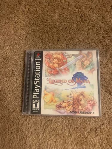 Legend of Mana (PlayStation 1 2000) PS1 Complete w Manual Reg Card Black Label