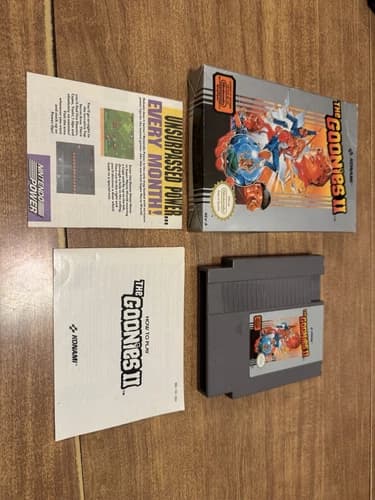 The Goonies 2 II (Nintendo NES) CIB complete classic movie video game nice shape
