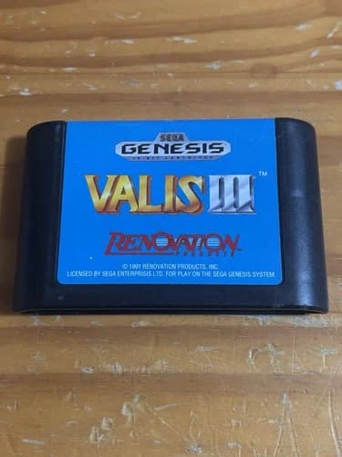 Valis III 3 Sega Genesis Cartridge Only Tested Authentic