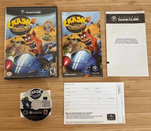 Crash Nitro Kart Nintendo Gamecube Game *TESTED* (Complete) NICE! bandicoot