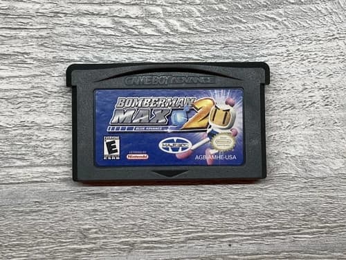 Bomberman Max 2 Blue Advance Game Boy Advance GBA - Authentic & Tested Very Nice