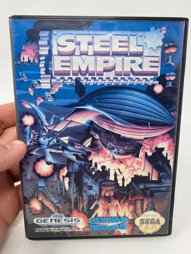 Steel Empire (Sega Genesis) Complete In Box CIB Tested Working