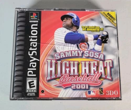 Sammy Sosa High Heat Baseball PlayStation 1 PS1 2001 CIB Complete Video Game