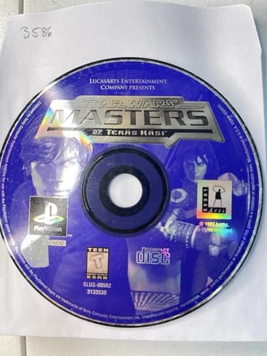 Star Wars Masters of Teräs Käsi (PlayStation 1, 1997) Disc Only - No Track #3586