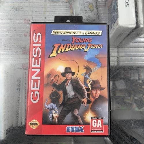 Instruments of Chaos Starring Young Indiana Jones (Genesis, 1994) Cib Manual C