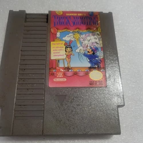 Barker Bill's Trick Shooting NES (Nintendo, 1990) Tested Game Cartridge