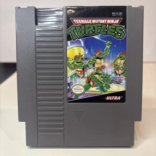Teenage Mutant Ninja Turtles (Nintendo Entertainment System, NES, 1989) Cleaned