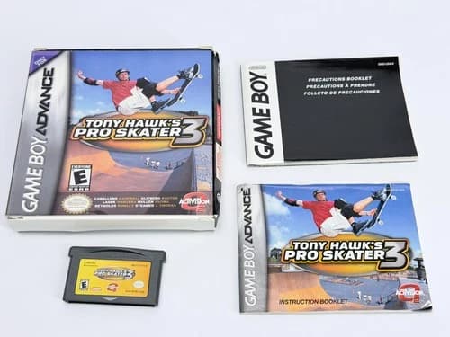 Tony Hawk's Pro Skater 3 (Nintendo Game Boy Advance GBA) Authentic Complete