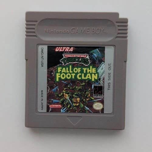 Teenage Mutant Ninja Turtles Fall of the Foot Clan Game Boy - Tested