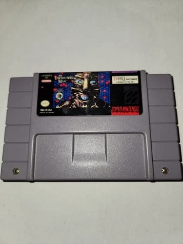 The Lawnmower Man Super Nintendo SNES 1993 Cart Only Authentic, Working