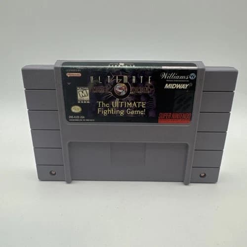 Ultimate Mortal Kombat 3 GAME ONLY SUPER NINTENDO SNES Original Tested