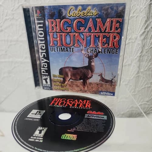 Cabela's Big Game Hunter (Sony PlayStation 1) PS1 2001 Activision Shooter Game