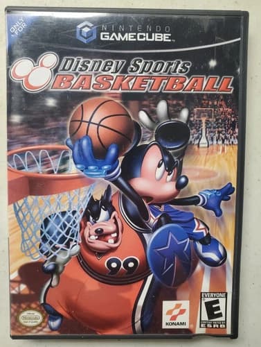Disney Sports Basketball Gamecube CIB Super Rare Tested Free Ship