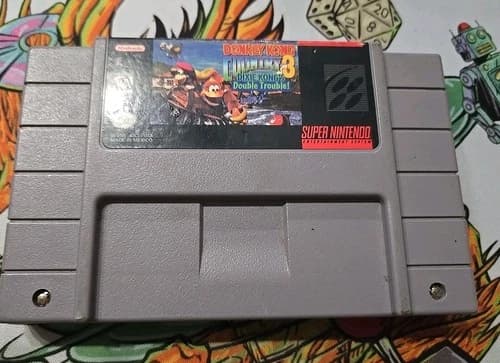 Donkey Kong Country 3 Dixie Kongs Double Trouble Nintendo SNES Authentic/Tested