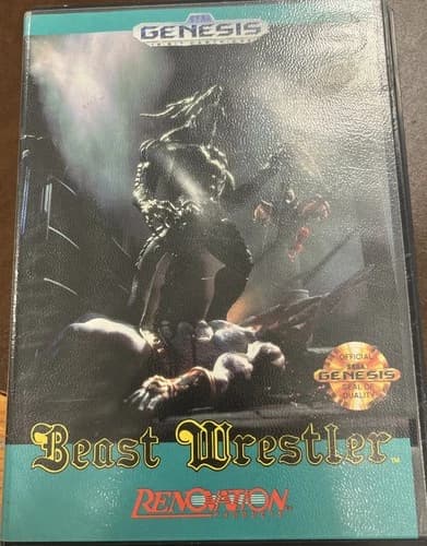 Beast Wrestler (Sega Genesis, 1991) Complete CIB Case Manual