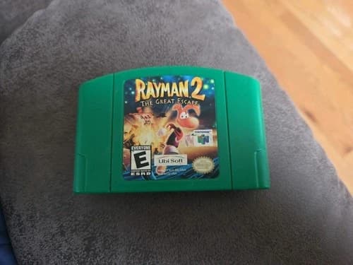 Rayman 2 The Great Escape (Nintendo 64, 1999) N64 Authentic Cartridge