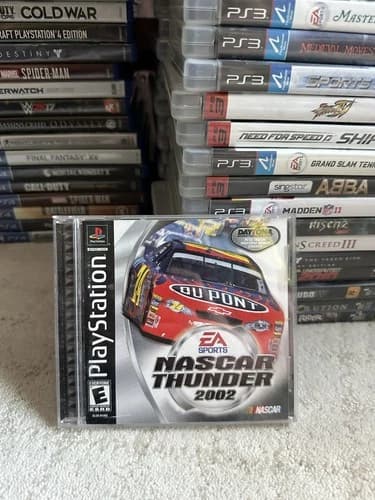 Nascar Thunder 2002 (Sony PlayStation 1 PS1) Complete CIB Tested