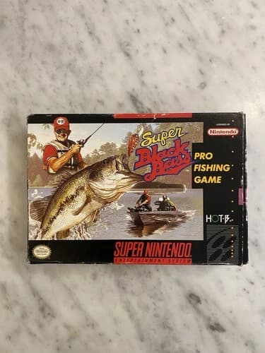 Super Black Bass - Super Nintendo SNES - Tested - BOX, Manual, Game, Case Includ