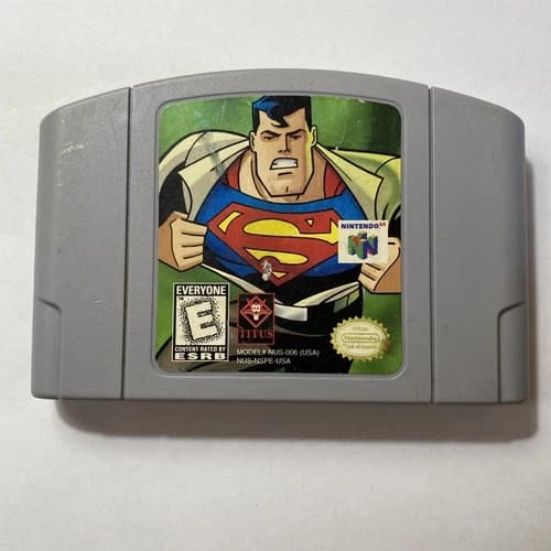 Superman Nintendo 64 N64 Authentic Game Tested Working