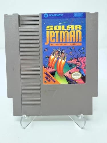 Solar Jetman: Hunt for the Golden Warpship (Nintendo, NES, 1990) TESTED & WORKS