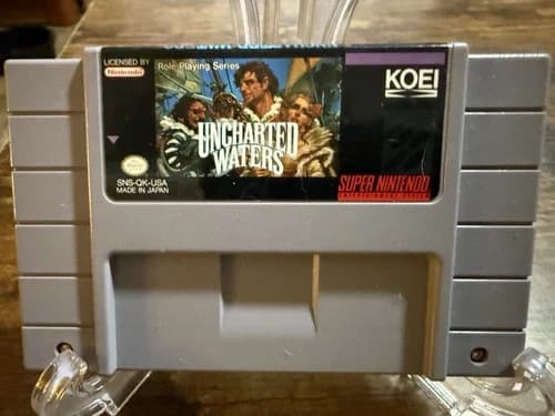 Uncharted Waters SNES 1990-Authentic-Clean