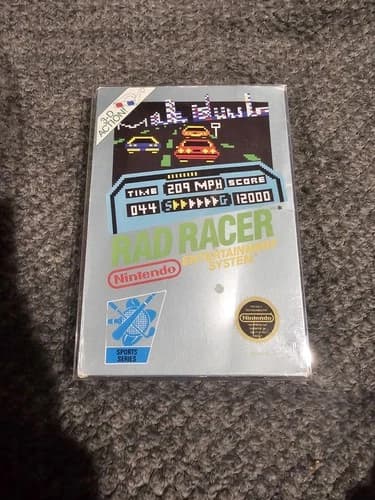 Rad Racer Nintendo Entertainment System NES Complete CIB Tested Working