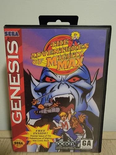 The Adventures of Mighty Max of Sega Genesis Complete in Box
