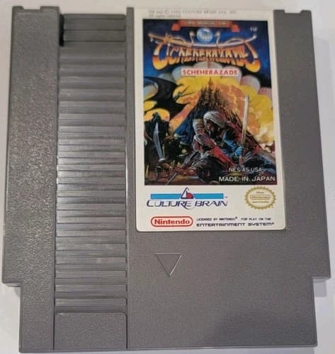 Culture Brain The Magic of Scheherazade Nintendo NES NTSC-U/C 1989